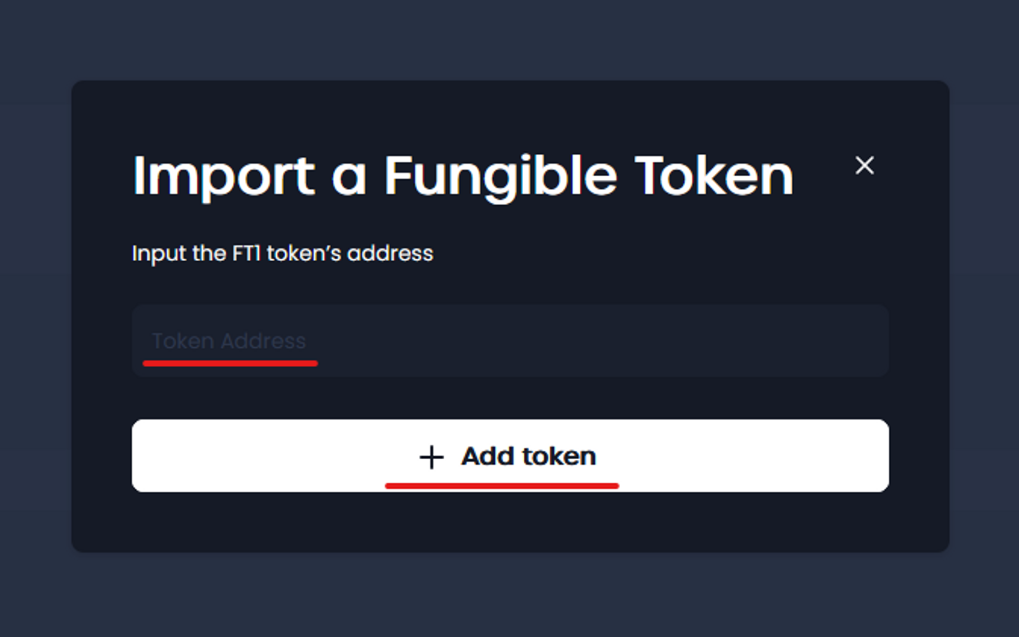 Add Token