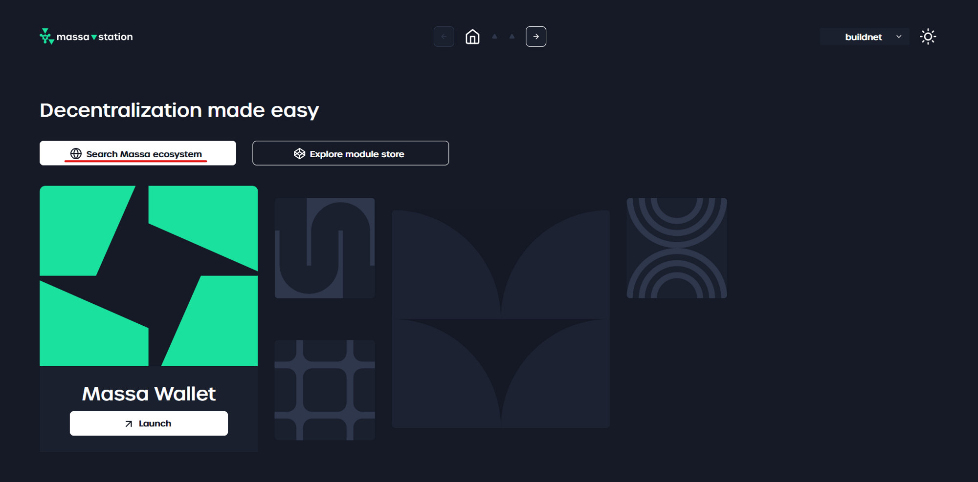 Search Massa ecosystem